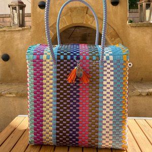 Peli Closed Top Satchel Handbag Handmade Artisan